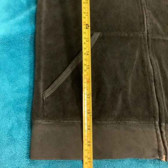 Juicy Couture Terry Pants 32 x 31 Zip Up Crop Hoodie Tracksuit - Picture 4 of 14